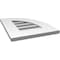 Ekena Millwork Quarter Round Top Right Surface Mount PVC Gable Vent w/ 3-1/2"W x 1"P Standard Frame, 14"W x 18"H GVPQR14X1801SF - alternate 4